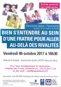 Rencontre débat parentalité 6 octobre 2017
