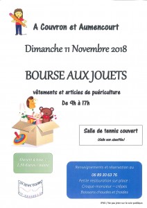 Affichette bourse aux jouets